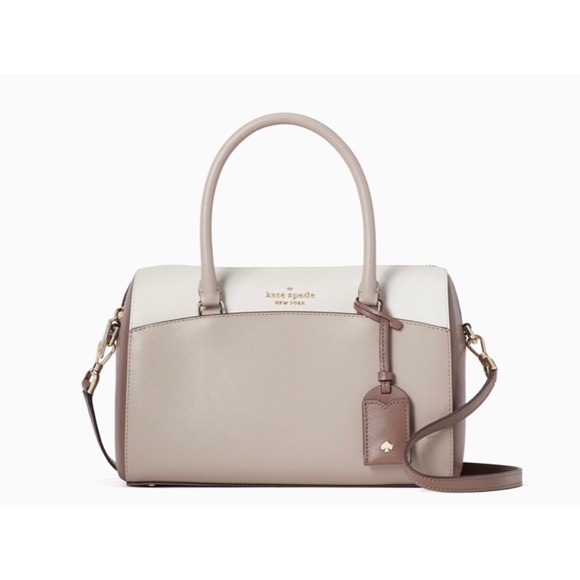 Kate Spade | Medium Duffel Purse | Three-toned Colorblock | NWT - Picture 3 of 6